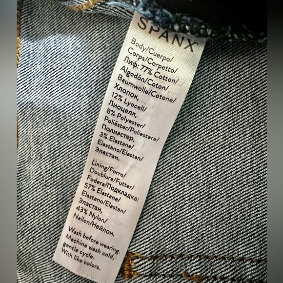 SPANX Medium Wash Semi-Distressed Pull-On Skinny Jean - Medium (30") - Picture 12 of 12